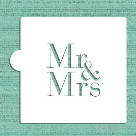 Mr & Mrs Stencil for a Sweet Message on Your Desserts