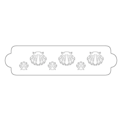 Shell Stencil for Elegant and Simple Decorations