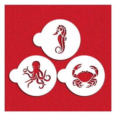 Stencils sea animals for cool decorations