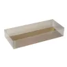 Chocolates & Macaron packaging transparent 20.1x8.3x3.4 cm