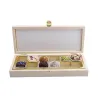 Wooden chocolate box for 12 chocolates for fine gifts