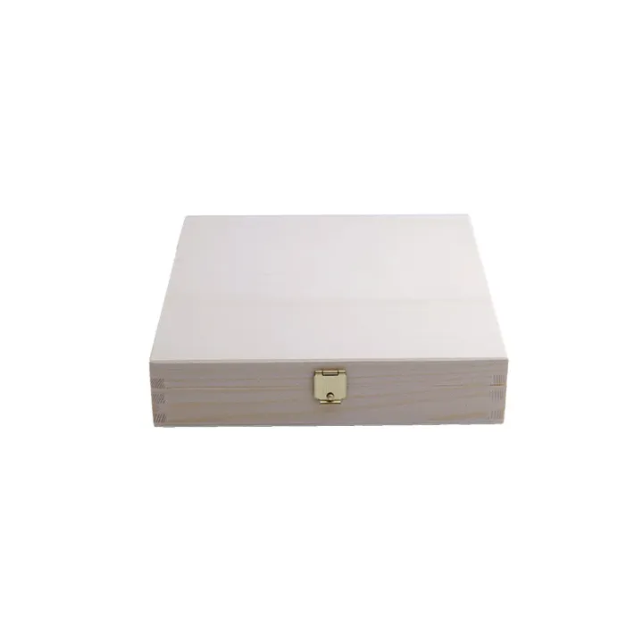 Boîte à chocolats en bois pour 16 chocolats pour des cadeaux raffinés