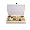 Boîte à chocolats en bois pour 24 chocolats pour des cadeaux raffinés