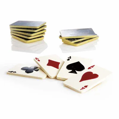 Schokoladenform Spielkarten, 4 Teilig