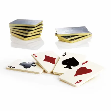 Chocolate mold playing cards, 4 pieces
