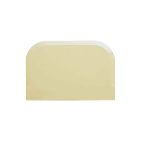Dough scraper, square, ivory-colored for cleaning bowls