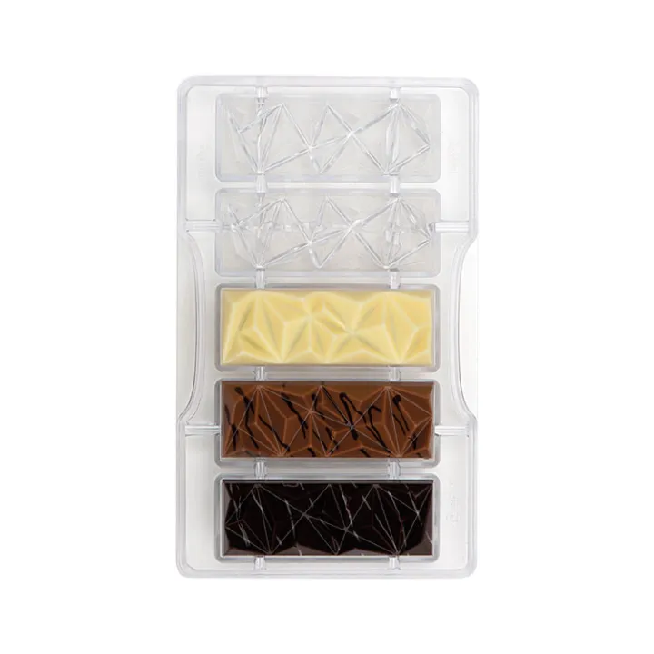 Schokoladenriegelform Pyramide, 5 Stück