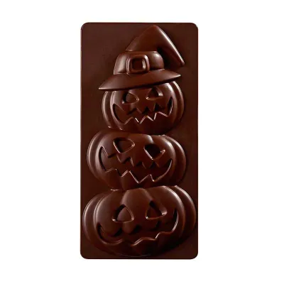 Stampo per tavoletta di cioccolato Zucche di Halloween