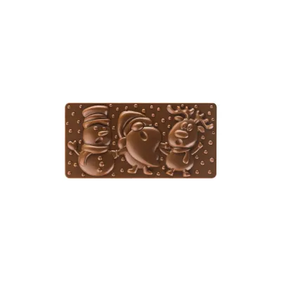 Chocolate bar mold Christmas friends