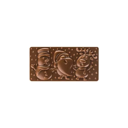 Stampo per tavolette di cioccolato Amici di Natale
