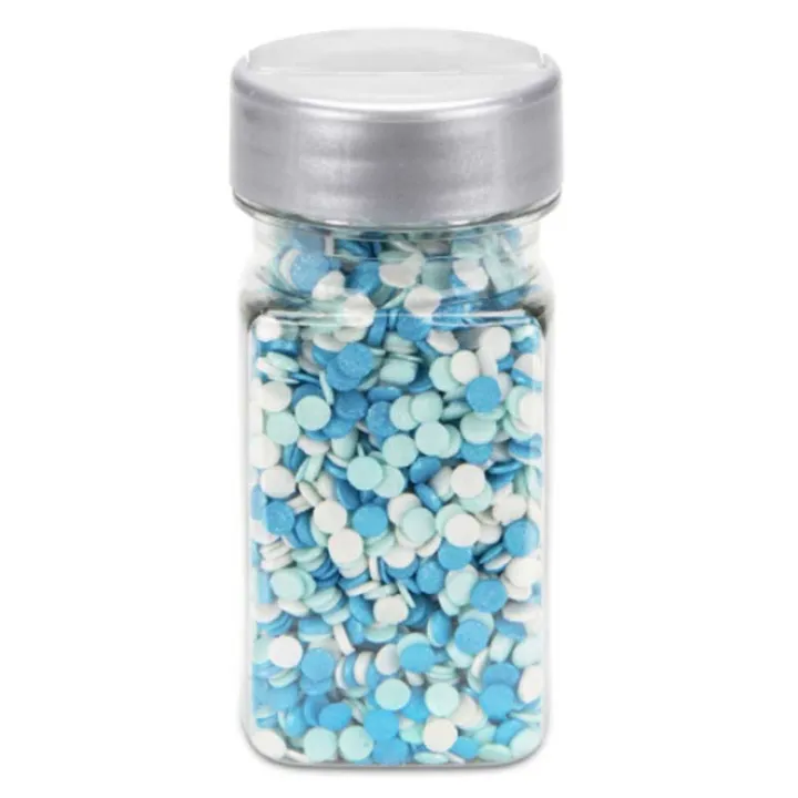 Décor à saupoudrer Confetti bleu 50 g pour de superbes décorations