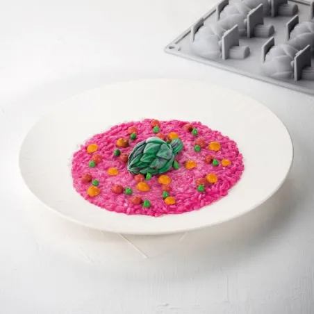 Silicone artichoke mold