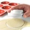 Silikonformausstecher- / andrücker rund und konisch Ø 8 cm
