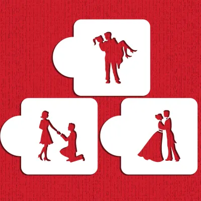 Stufen der Liebe Stencil für romantische Dekorationen