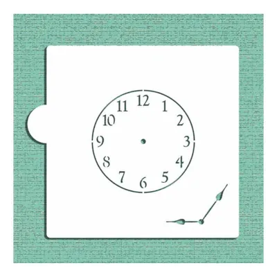 Horloge stencil avec aiguille d'horloge pour des décorations intemporelles