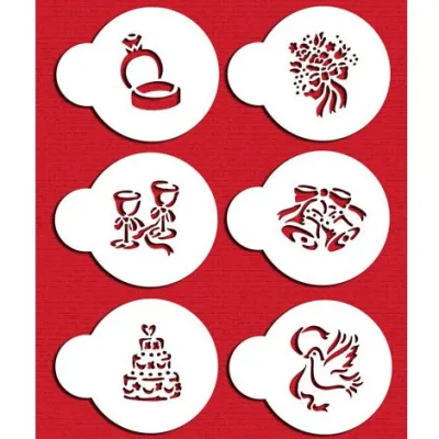 Wedding Stencils pour des motifs de Noël sucrés sur vos desserts