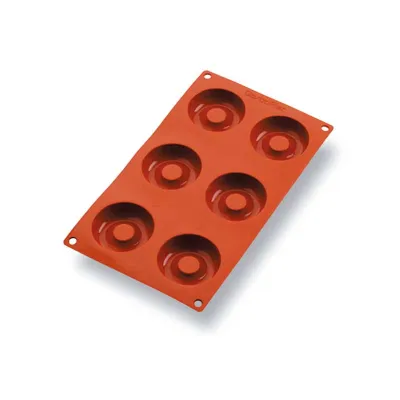 Donut Silikonform Ø 6.5 cm, 6 Stück für Süsses und Salziges