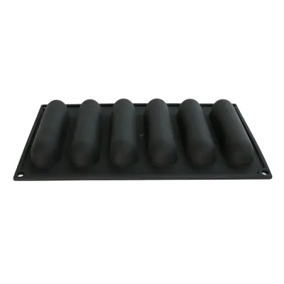 Silicone mold eclair 13 x 3 cm, 6 pieces