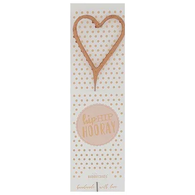 Sparkler heart rose gold for birthdays, anniversaries and other occasions