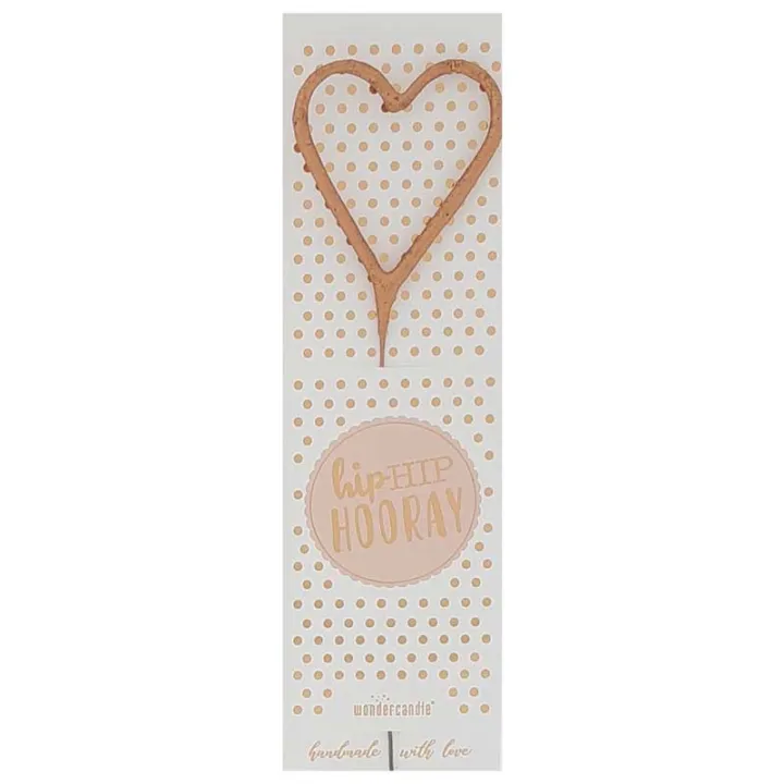Cuore scintillante in oro rosa per compleanni, anniversari e altre occasioni