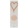 Cuore scintillante in oro rosa per compleanni, anniversari e altre occasioni