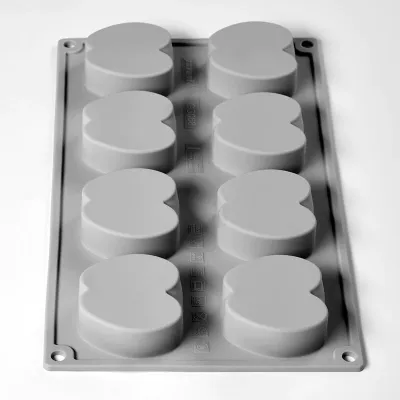 Silicone mold half apple patisserie