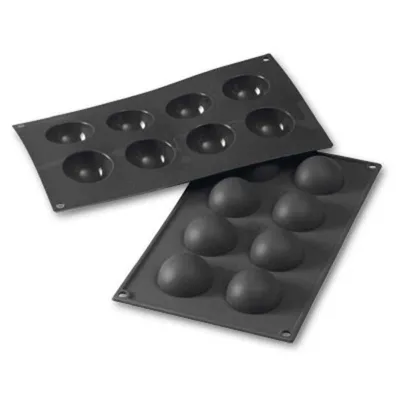 Silikonform Halbkugel Ø 5 cm, 8 Stück für Süsses und Salziges