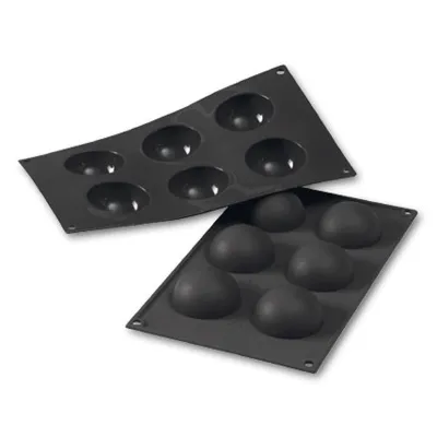 Silicone mould hemisphere Ø 6 cm, 6 pieces for sweet and savoury