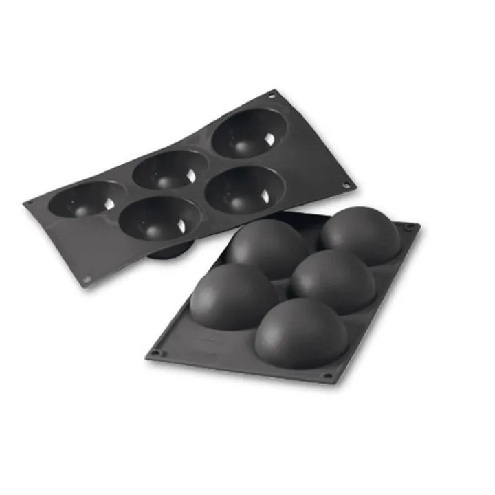 Silikonform Halbkugel Ø 8 cm 5 Stück für Süsses und Salziges