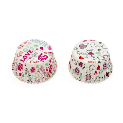 Pirottini per cupcake Love, 36 pezzi