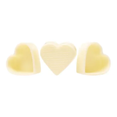 56 coques de pralinés cœur, blanc pour pralinés maison
