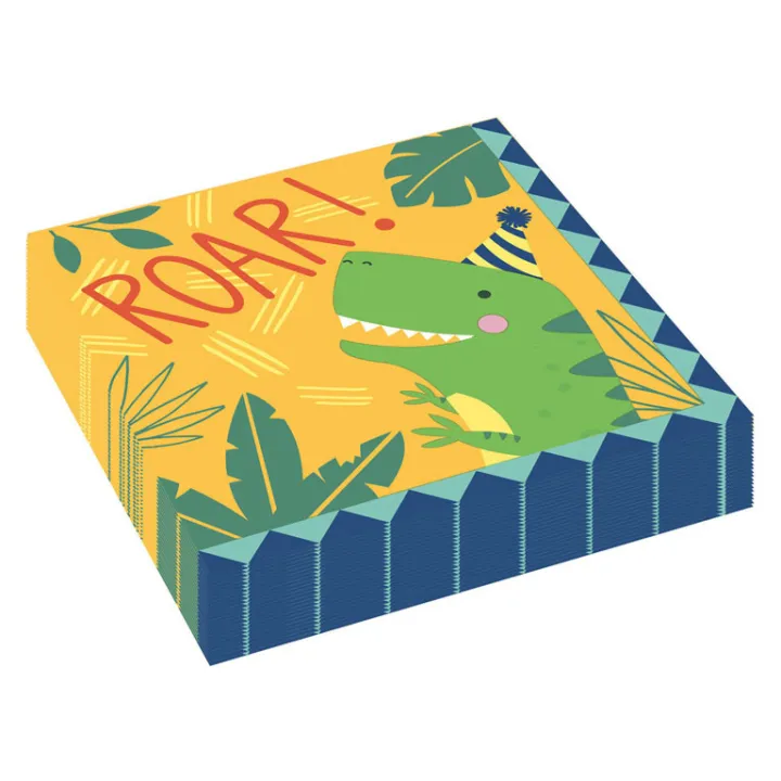 Serviettes Dino, 16 pièces