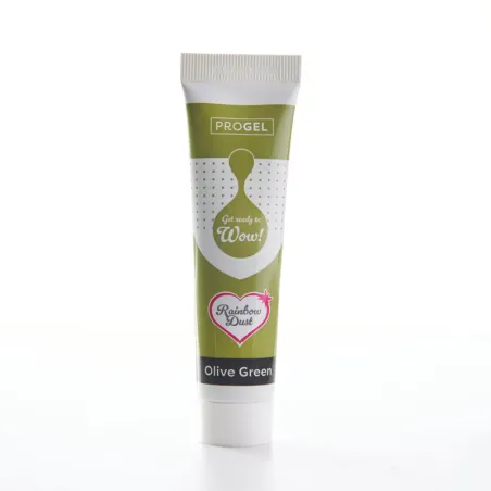 Colorant gel Progel vert olive, 25 g