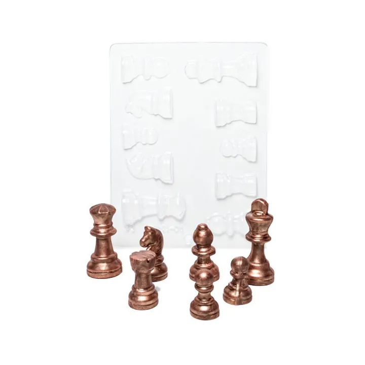 Moule à chocolat pour pièces d'échecs