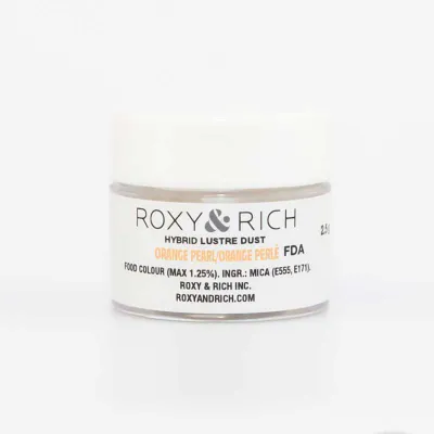 Mica powder paint orange for shiny colors