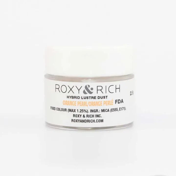 Mica powder paint orange for shiny colors