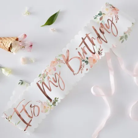 «It's my Birthday!» Fascia Floreale