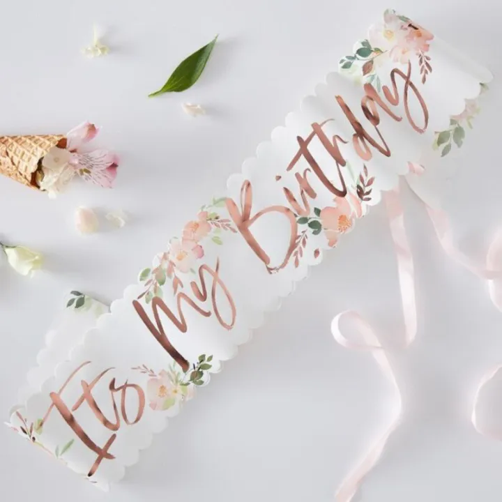 «It's my Birthday!» Fascia Floreale