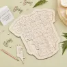 Gästebuch Puzzle aus naturfreundlichem Holz
