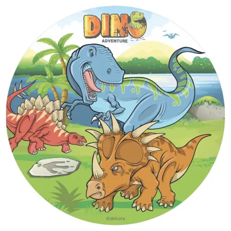 Dessus de tarte en papier dinosaure, Ø 20 cm