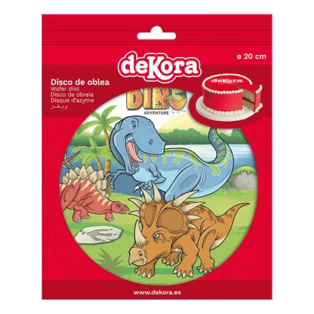 Dessus de tarte en papier dinosaure, Ø 20 cm
