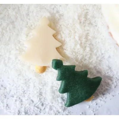 Marzipan Dekoration Tannenbäume, 6 Stück
