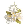 Cake Topper Blumensträusschen Weiss, 5-teilig