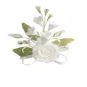 Cake topper bouquet white, 5 pieces