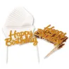 Cupcake cases with birthday topper, 24 pieces