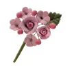 Cake Topper bouquet de fleurs pastel, 6 pièces