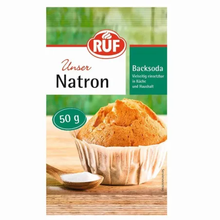 RUF Baking Soda 50 g – pure baking soda for kitchen and bakery | miniSchoggi