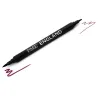 Brush & fine point pen black