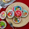 Edible Christmas toppers, 12 pieces