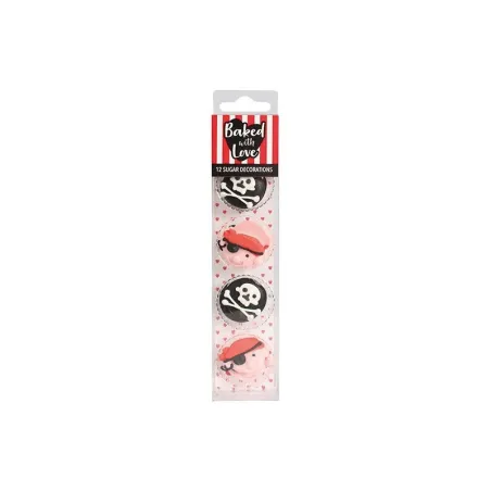 Sugar decoration pirates, 12 pieces